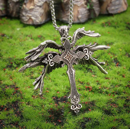 Vintage Silver Angel Necklace | Christian Jewelry