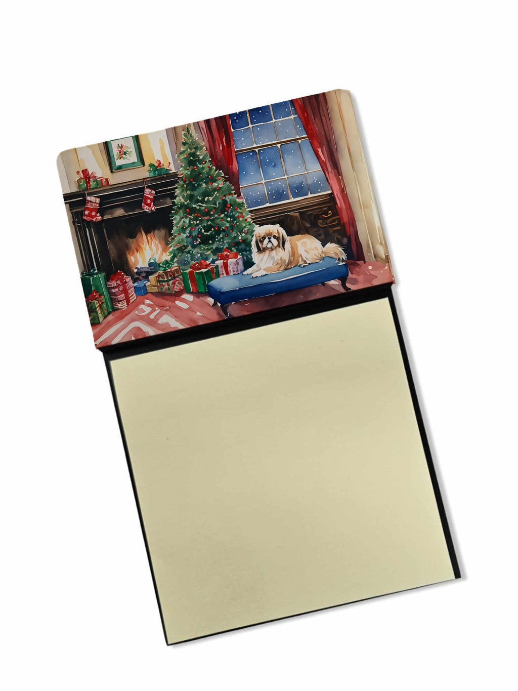 Pekingese Cozy Christmas Sticky Note Holder