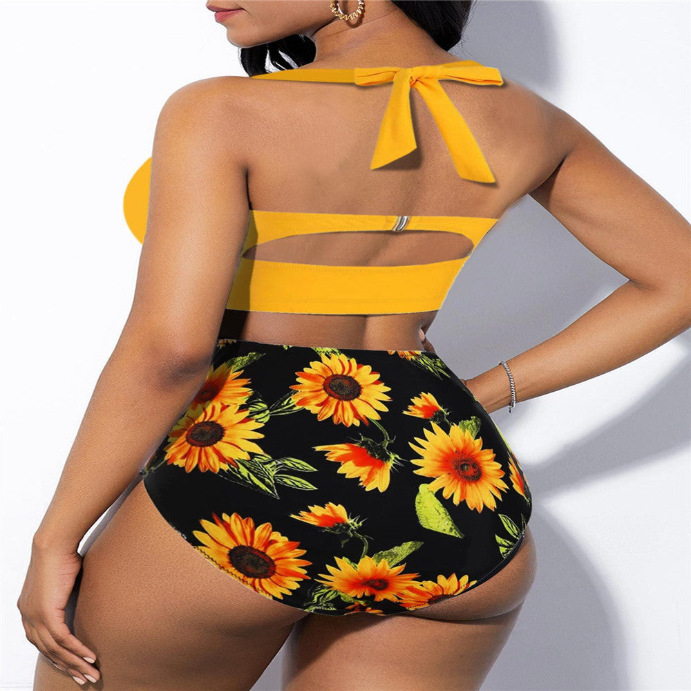 2020 Women's Plus Size High Waist Sexy Bikini Swimsuit