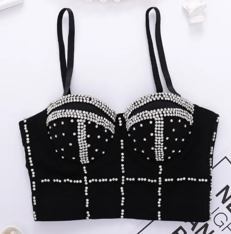 Beaded Shaping Corset Tube Top