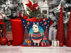 Llama Christmas Throw Pillow