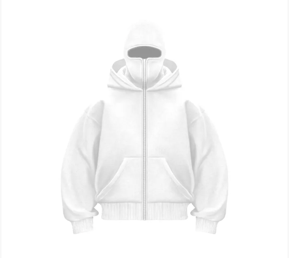 Fleece-Lined Dual Hood Sweatshirt | Streetwear