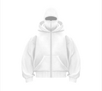 Fleece-Lined Dual Hood Sweatshirt | Streetwear