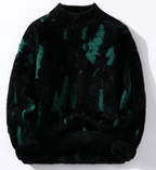 Men's Thick Fleece-lined Sweater for Fall and Winter