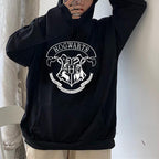 Casual Loose-Fitting Hoodie Sweater with Print Design | Streetwear