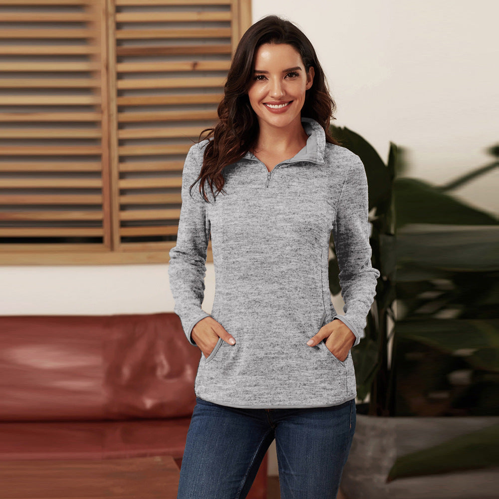 Zip Lapel Sweatshirt | Streetwear