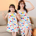 2024 New Style Mother-Daughter Cotton Sleep Dress