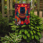 Black Chow Chow Holiday Christmas Garden Flag