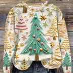 Women's Christmas Trend Round-neck Street Shirt