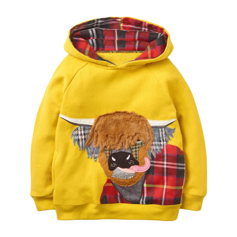 Kids' Winter Fleece Sweater - Hooded, Long-Sleeved