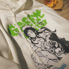 Y2K Print Oversized Harajuku Hoodie for Women | Streetwear