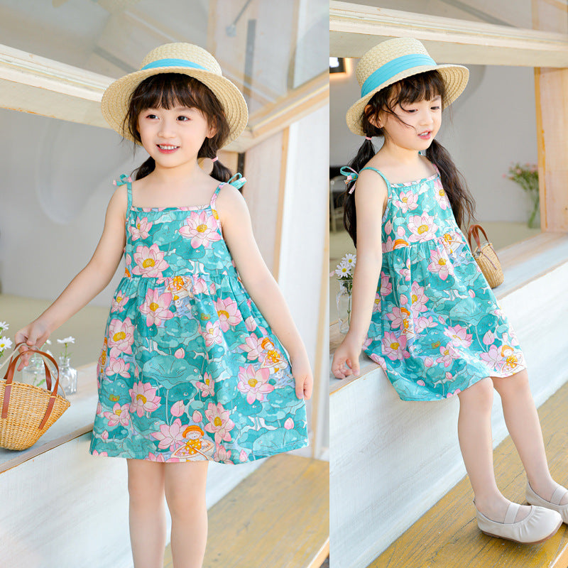 2024 Summer Girls' Floral Princess Dress (New Style)