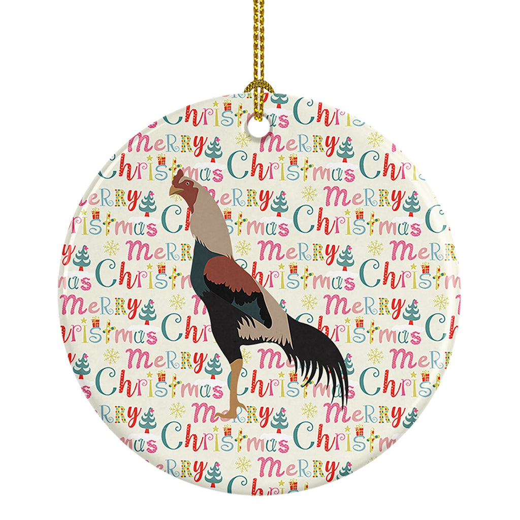 Kulang Chicken Christmas Ceramic Ornament