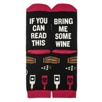 Valentine's Day & Christmas Letter Socks - "IF YOU Can Read This"