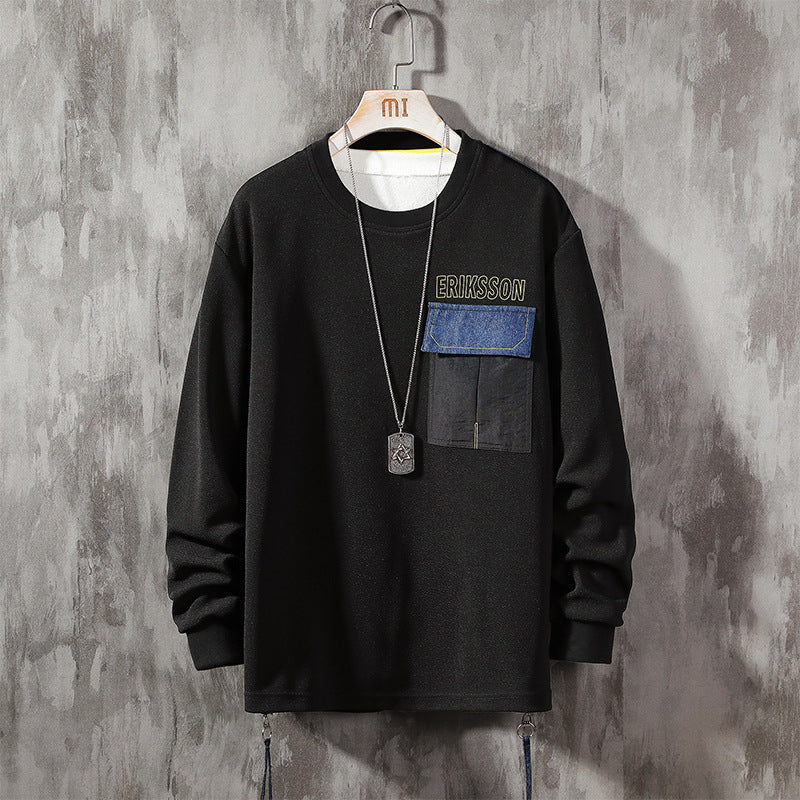 Printed Casual City Men's Long Sleeve Sweater