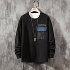 Printed Casual City Men's Long Sleeve Sweater