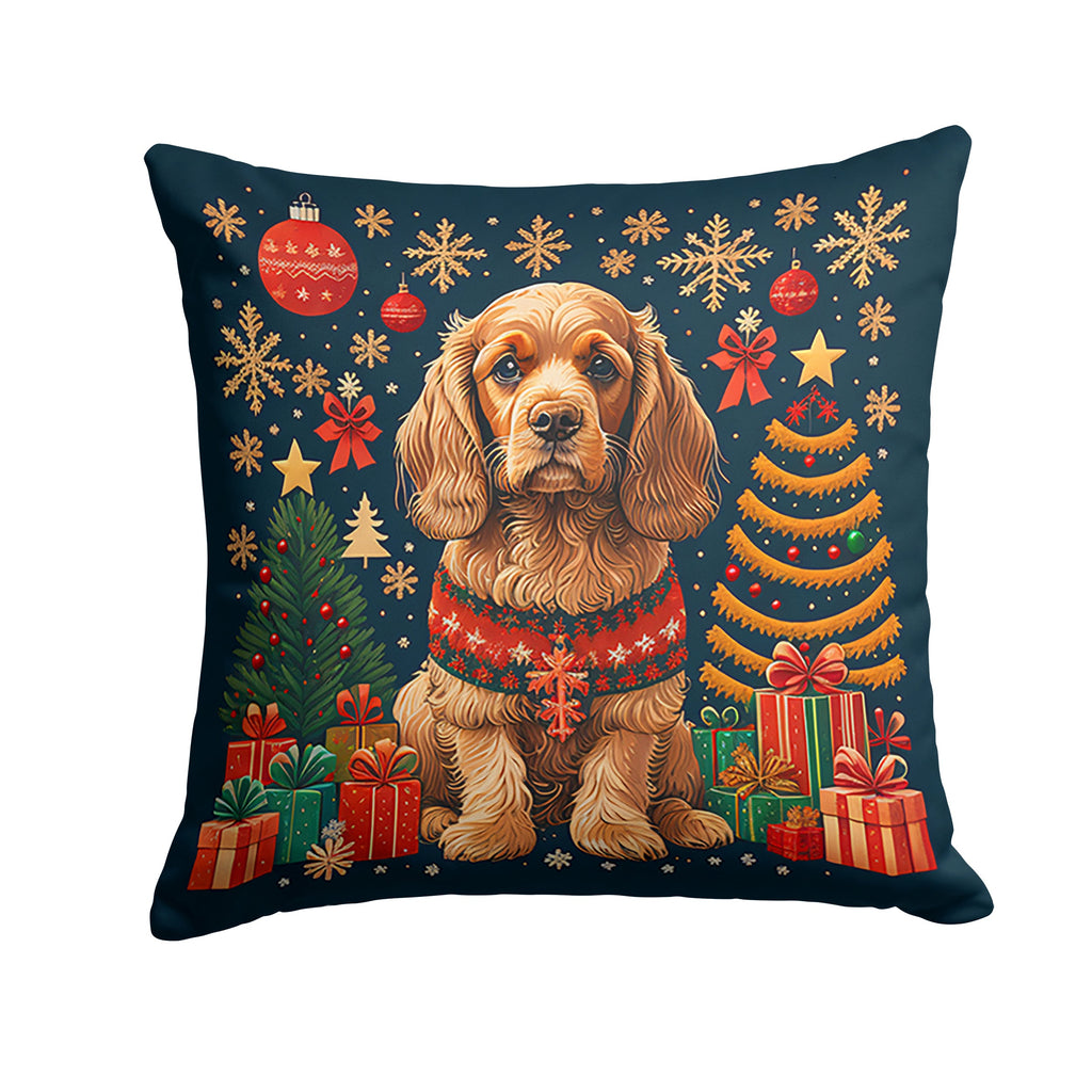 Cocker Spaniel Christmas Throw Pillow