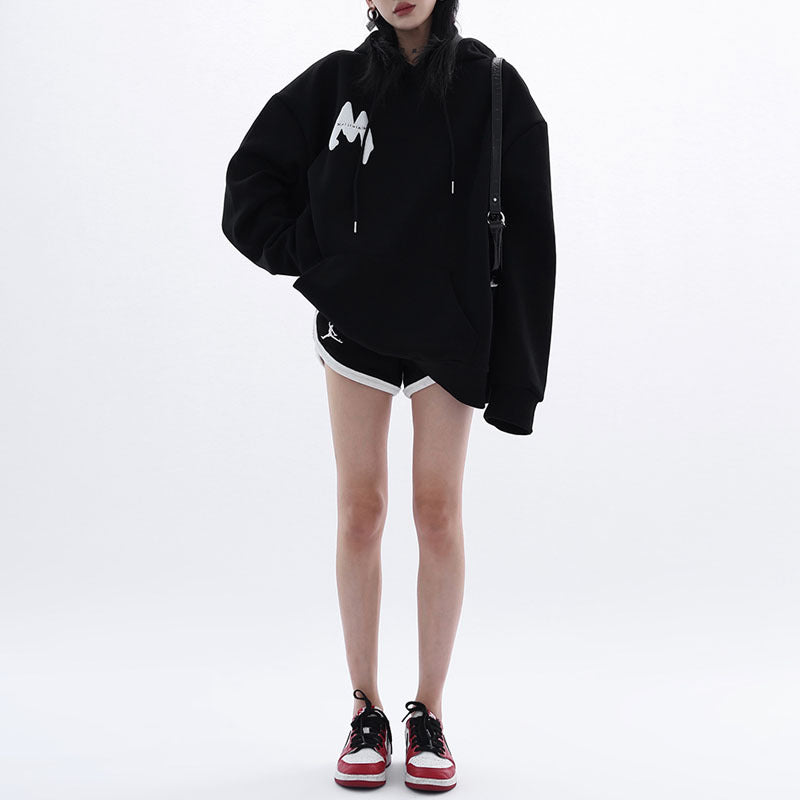 Women's Foam Letters Hoodie with Unique Design | Streetwear