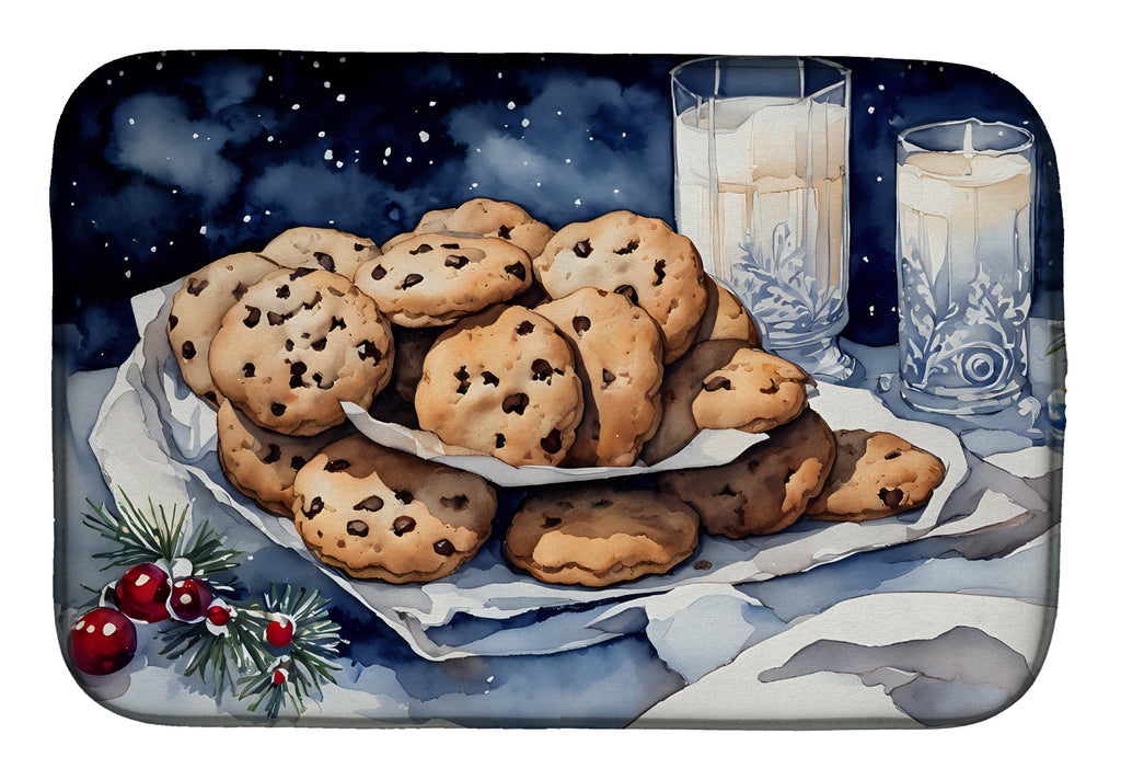 Christmas Cookies for Santa Dish Drying Mat
