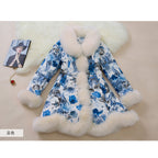 Chic Thicken Warm Women's Winter Jacket with Faux Fur