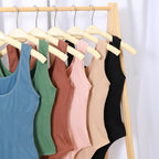 Women's Tummy Control Fitted Pants and U-Back Tank Top