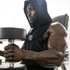 Men's Summer Muscle Brother Hooded Tank Top for Training