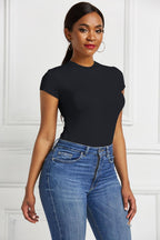 Women's Summer Short-Sleeve Stretch Bodysuit