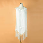 Amazon Sexy V-Neck Cotton Sun Protection Cover-Up Dress