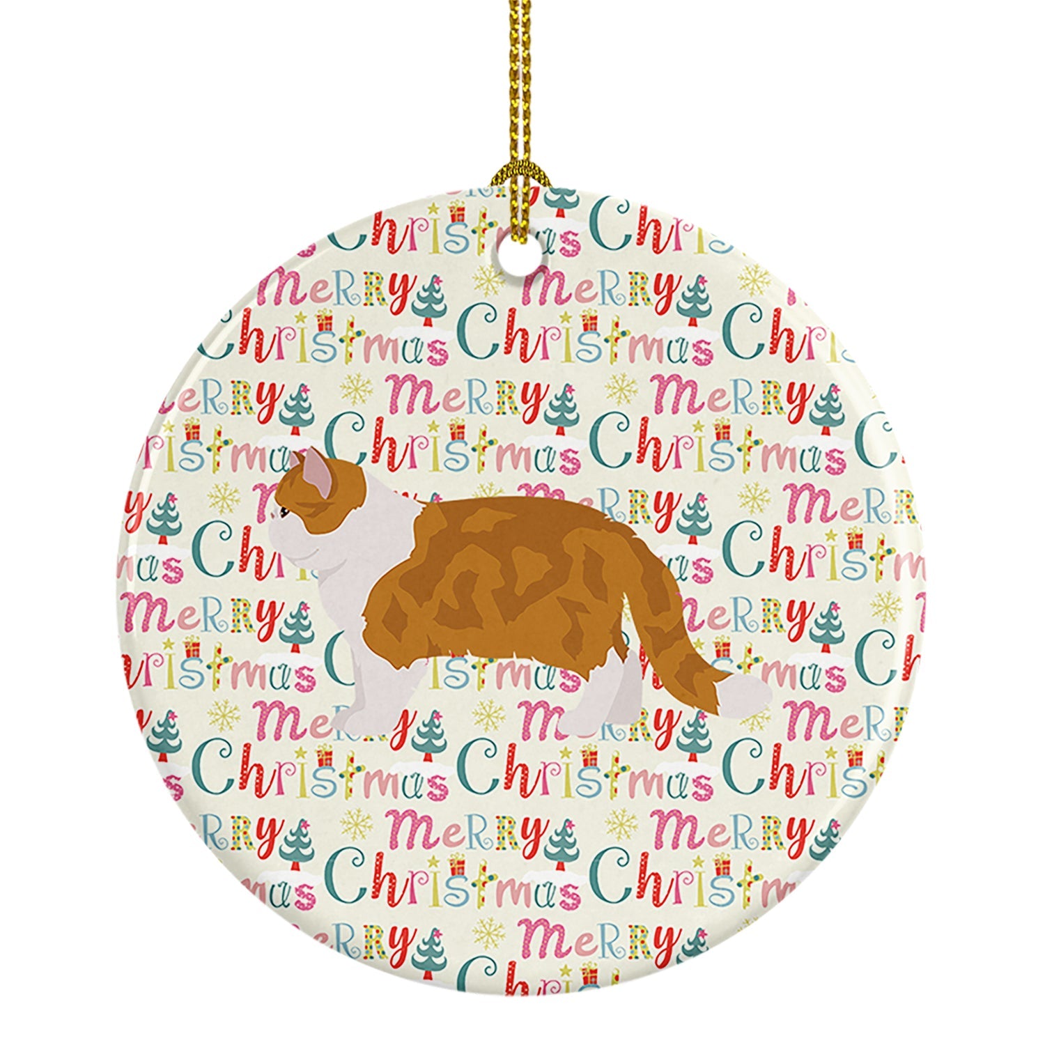 Exotic Shorthair #1 Cat Christmas Ceramic Ornament