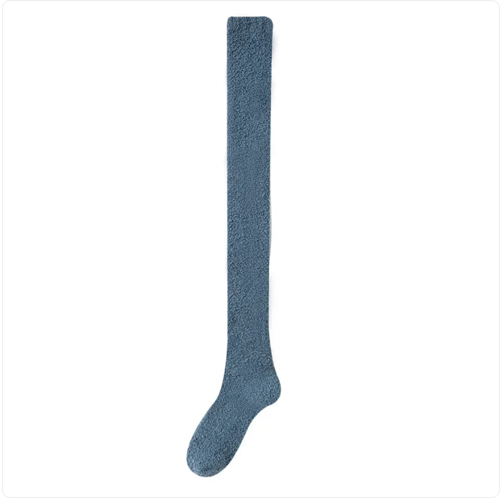 Cozy Over-the-Knee Coral Fleece Socks