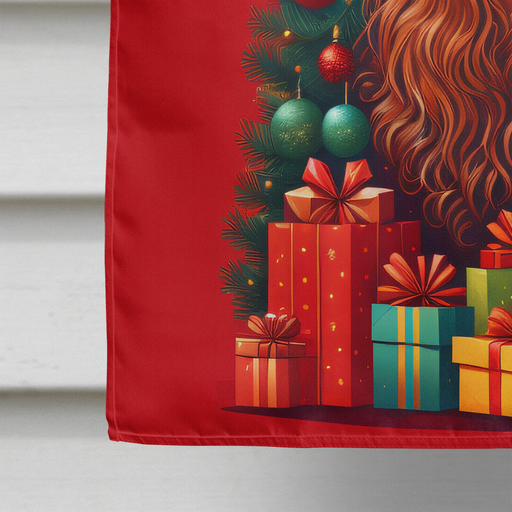 Irish Setter Holiday Christmas House Flag