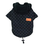 Padded Hooded Dog Coat for Warmth and Comfort