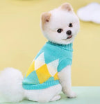Striped Floral Pet Sweater