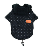 Padded Hooded Dog Coat for Warmth and Comfort