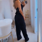 2023 Women's Autumn Fashion Halter Top & Loose Pants Set