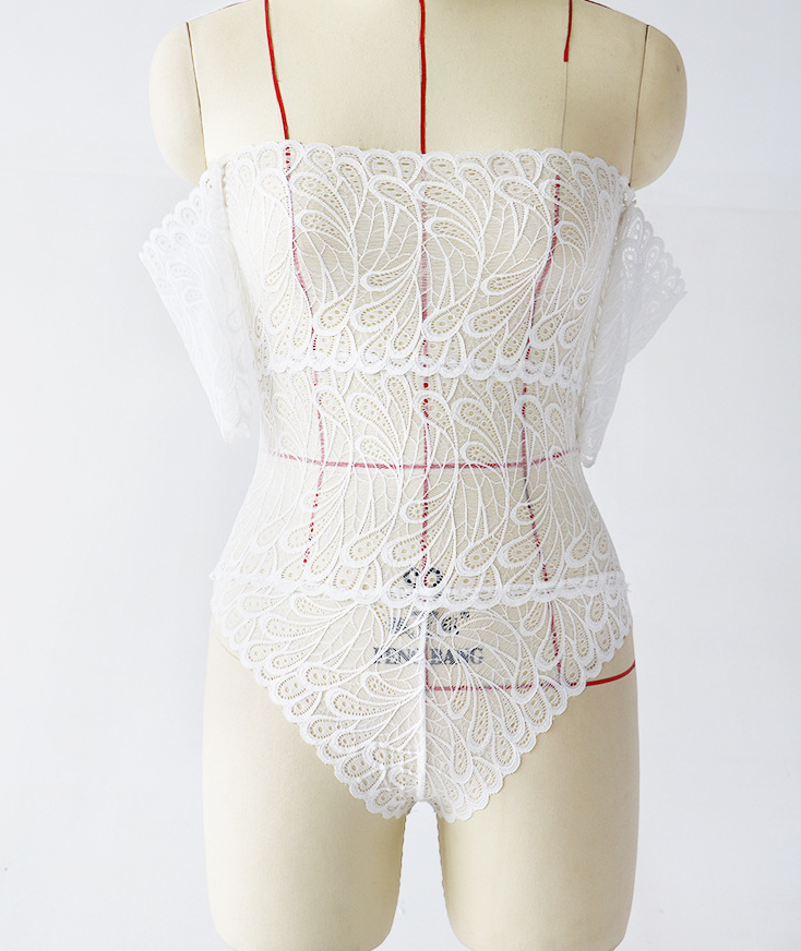 Lace Sheer Bodysuit, Lingerie Set, Intimate Wear