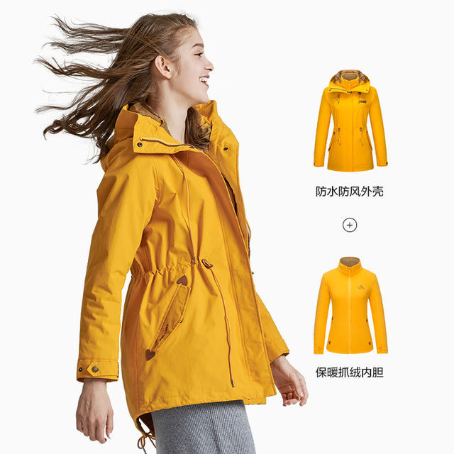 Pelliot Women's Waterproof Softshell Winter Jacket