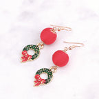 Christmas Series Cute Snowman and Santa Earrings