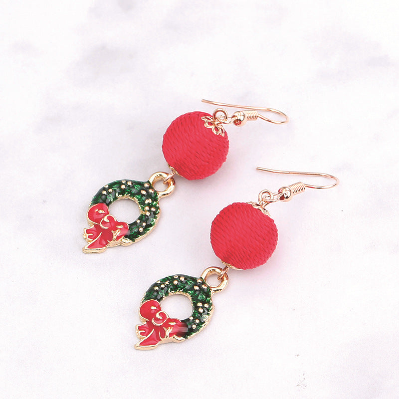 Christmas Series Cute Snowman and Santa Earrings