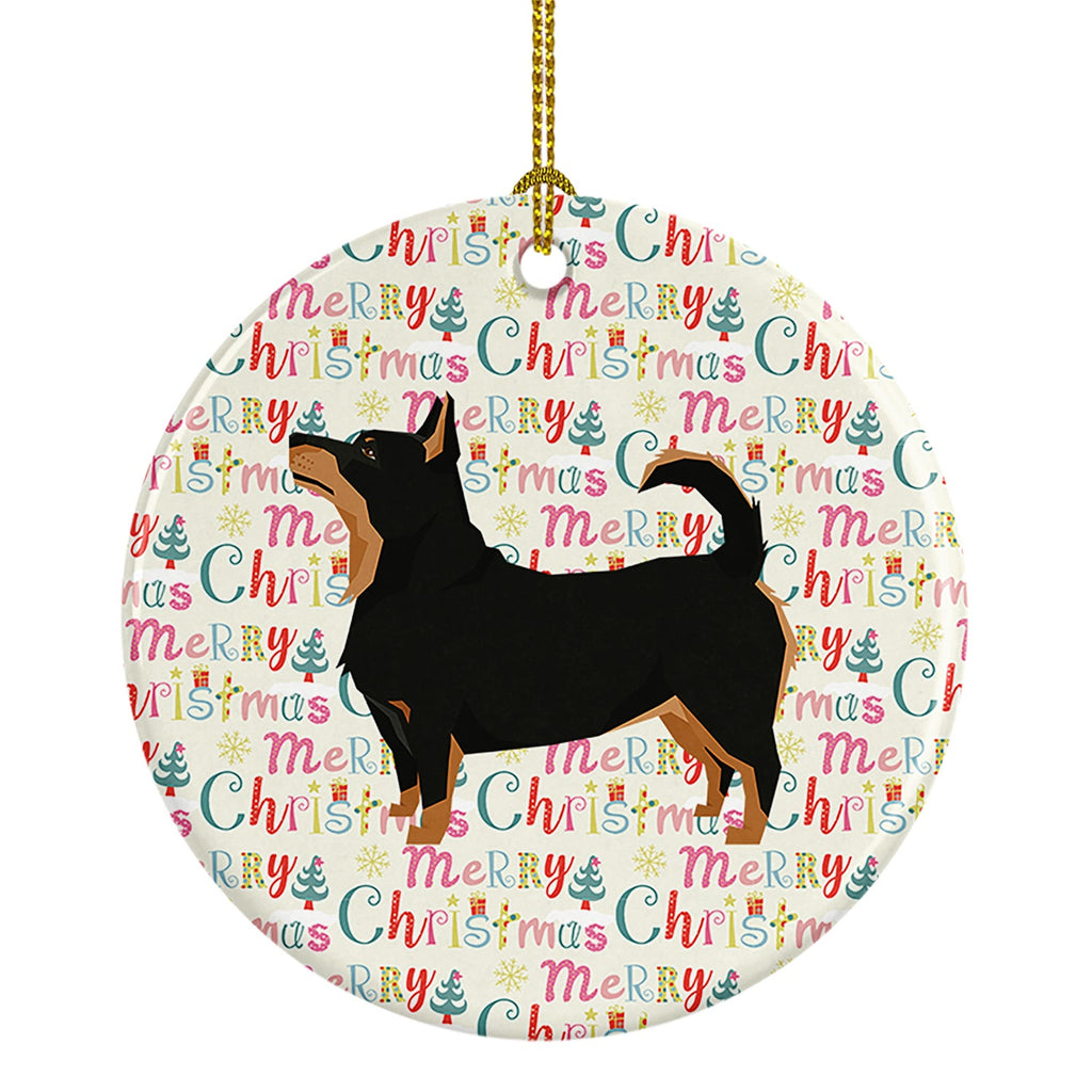 Lancashire Terrier Merry Christmas Ceramic Ornament