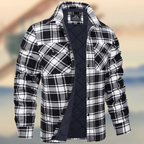 Long Sleeve Thick Checks Men's Jacket