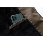 Men's Fashion Leather Jacket with Stylish Lapel and Zipper