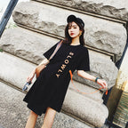 2020 Summer Women's Loose Korean Style Letter Dress