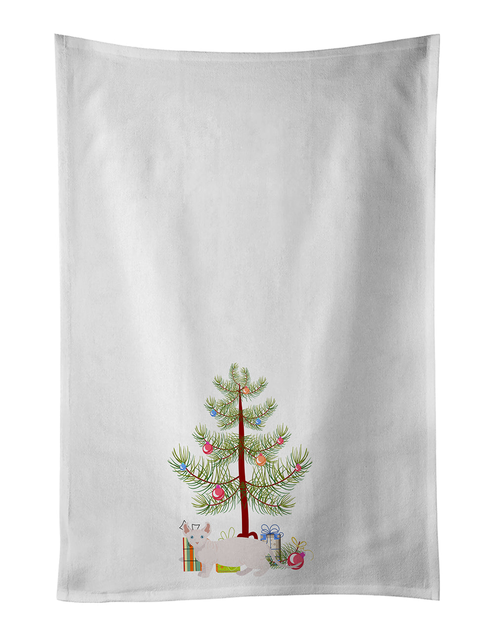 Dwelf Cat Christmas Kitchen Towel Set of 2