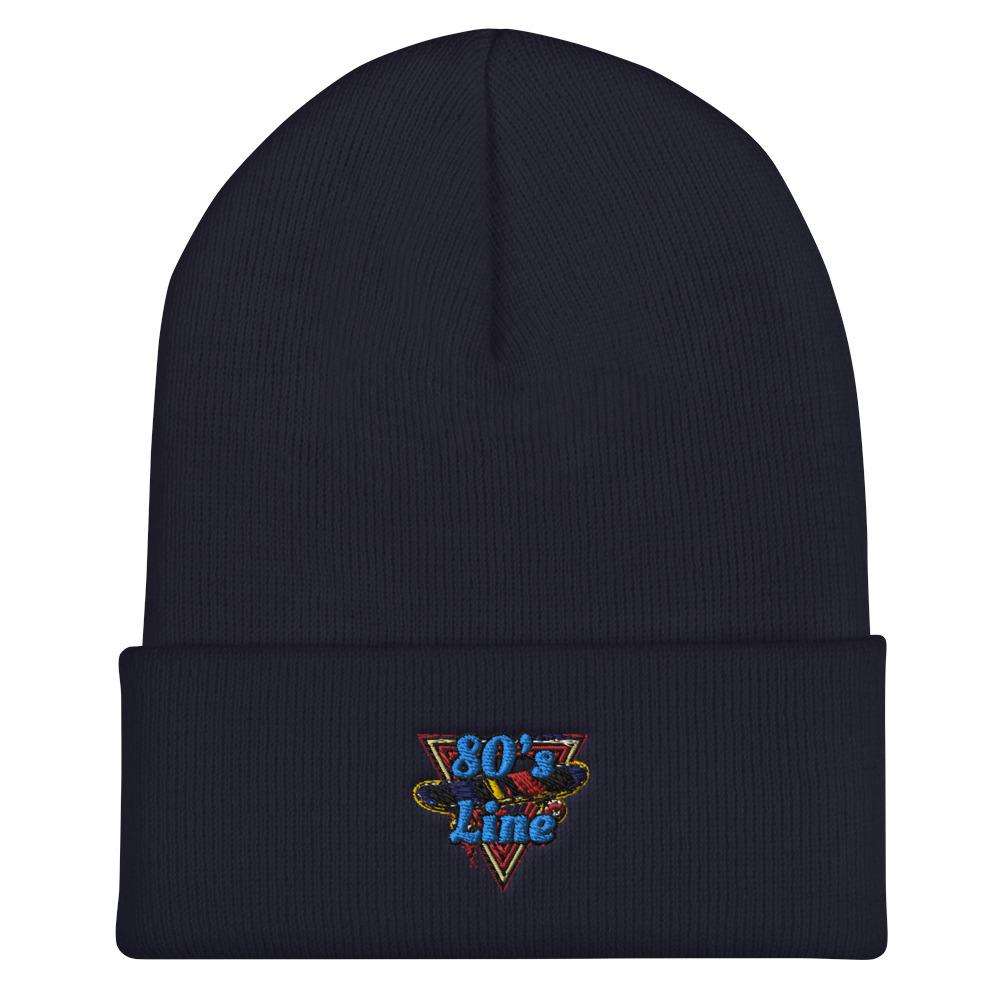 80's Line Cuffed Beanie | Embroidered Cap