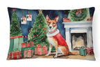 Basenji Christmas Throw Pillow