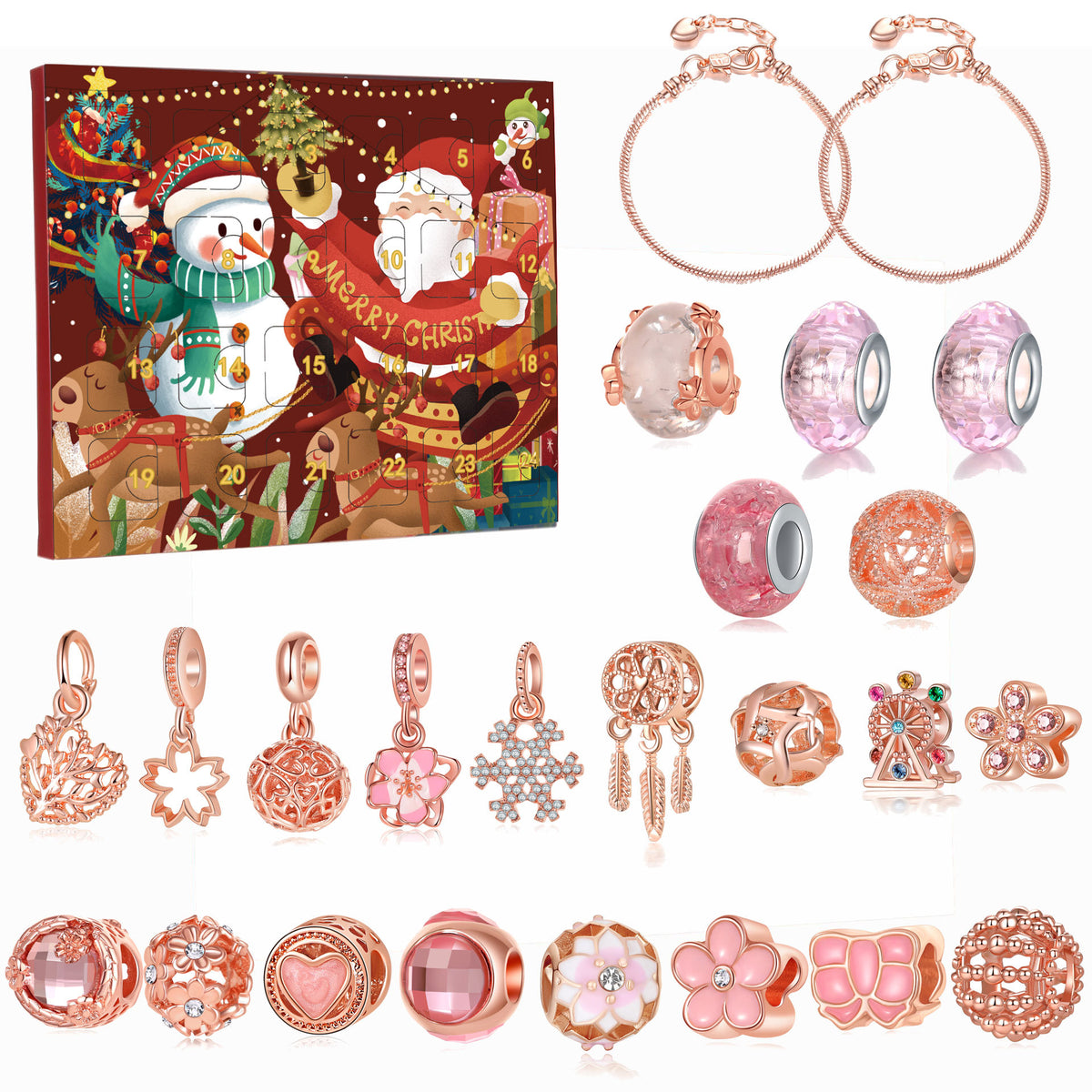 Christmas Countdown Calendar DIY Bracelet Gift Set