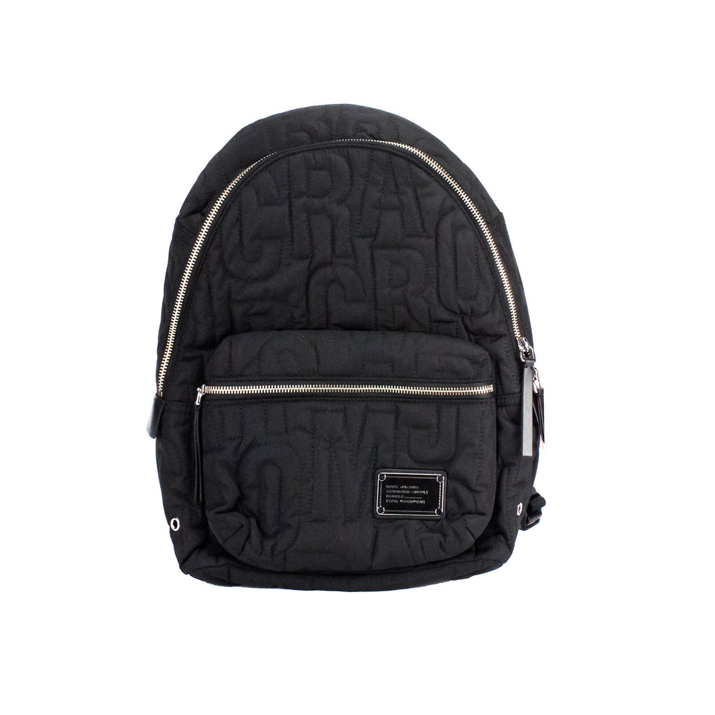 Marc Jacobs Medium Black Monogram Quilted Puffy Backpack | Streetwear