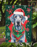 Weimaraner Christmas Garden Flag