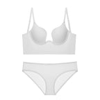 Seamless Backless Bra Set with U-Shaped Design